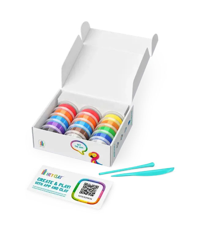 Hey Clay | Set voor 6 Dieren | Birds | 11 kleuren | 3+