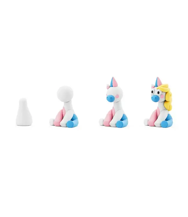 Hey Clay | Regenboog Eenhoorn | Lighty | 5 kleuren | 3+