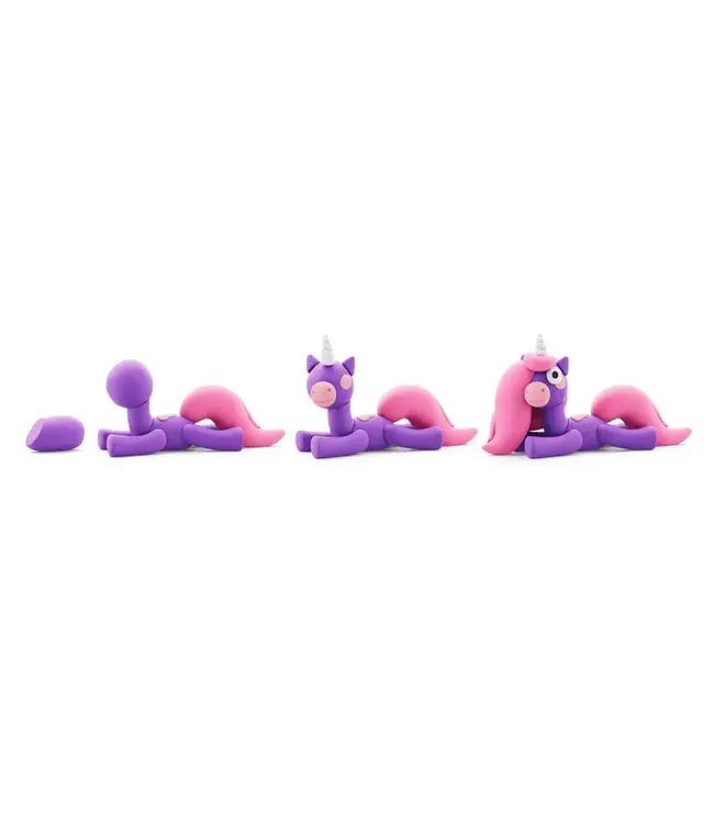 Hey Clay | Regenboog Eenhoorn | Brighty | 5 kleuren | 3+