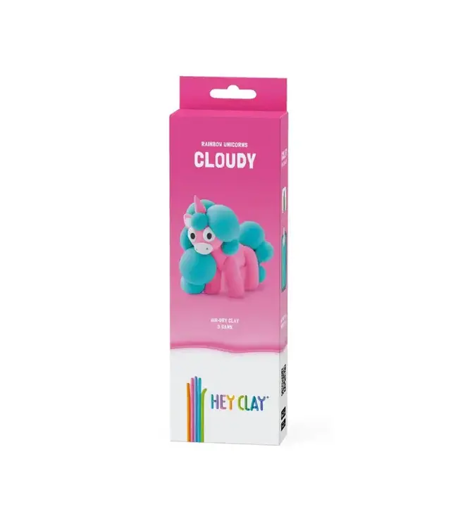 Hey Clay | Regenboog Eenhoorn | Cloudy | 4 kleuren | 3+