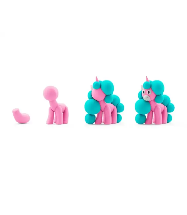 Hey Clay | Regenboog Eenhoorn | Cloudy | 4 kleuren | 3+