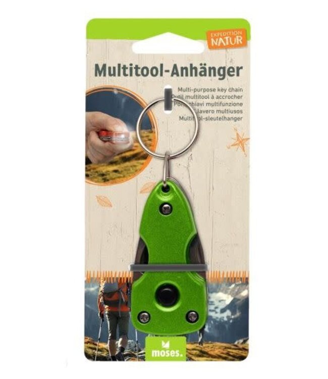 Moses | Expeditie Natuur | Multitool Hanger met LED lampje | 8+