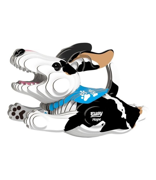 Eugy | 3D Cardboard Model Kit | Farm Life | Dog Hope | 6+