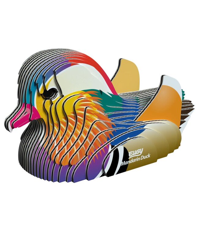 Eugy | 3D Cardboard Model Kit | Vogel | Mandarijn Eend | 6+