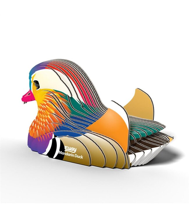 Eugy | 3D Cardboard Model Kit | Vogel | Mandarijn Eend | 6+