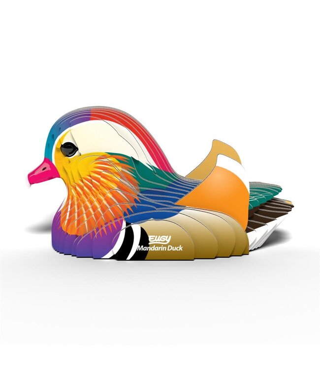 Eugy | 3D Cardboard Model Kit | Vogel | Mandarijn Eend | 6+