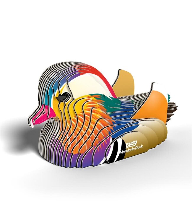 Eugy | 3D Cardboard Model Kit | Vogel | Mandarijn Eend | 6+