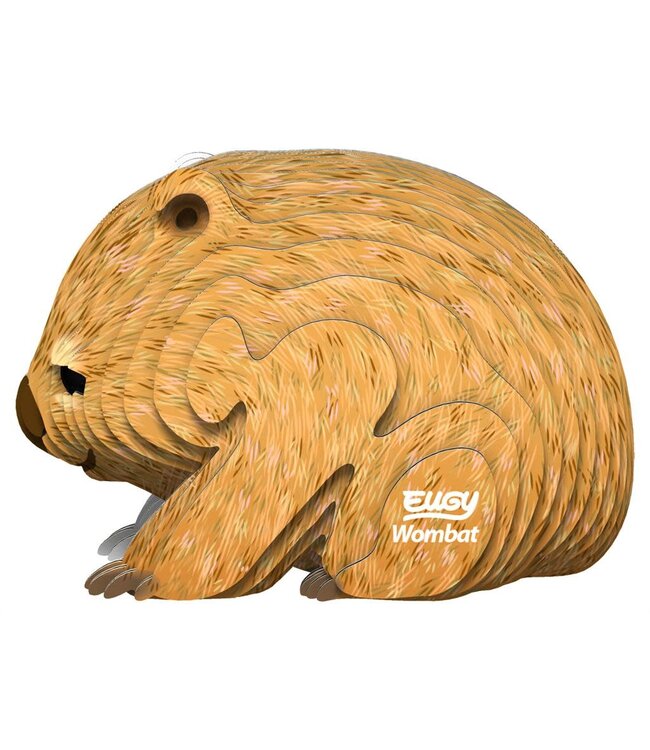 Eugy | 3D Cardboard Model Kit | Wild Life | Wombat | 6+