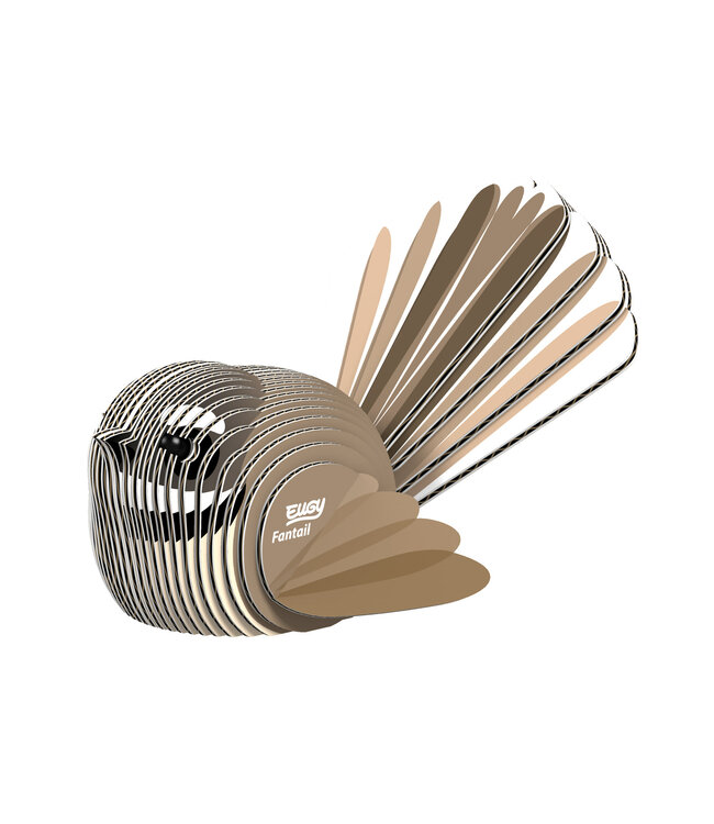Eugy | 3D Cardboard Model Kit | Bird Life | Fantail | 6+