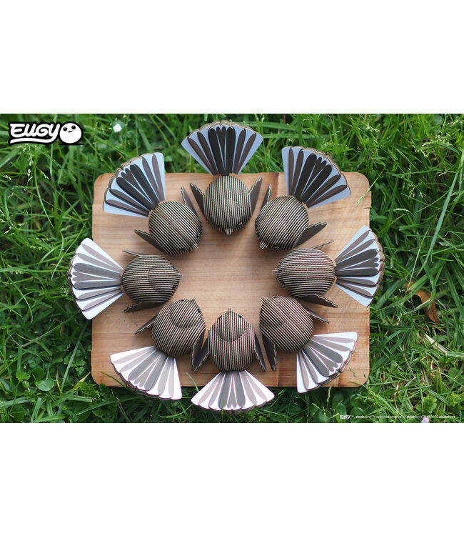 Eugy | 3D Cardboard Model Kit | Bird Life | Fantail | 6+