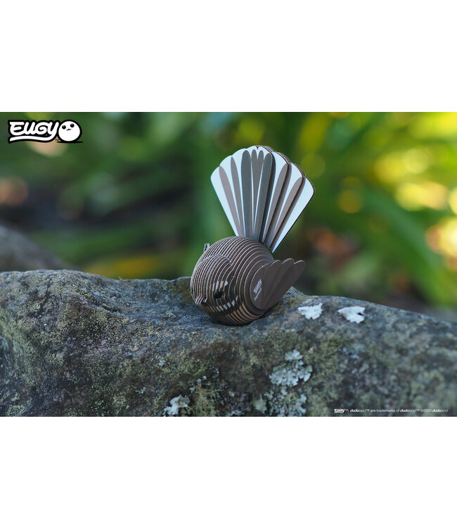 Eugy | 3D Cardboard Model Kit | Bird Life | Fantail | 6+