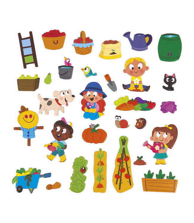 Janod | Magneti Stories | De Moestuin | 3 - 8 jaar