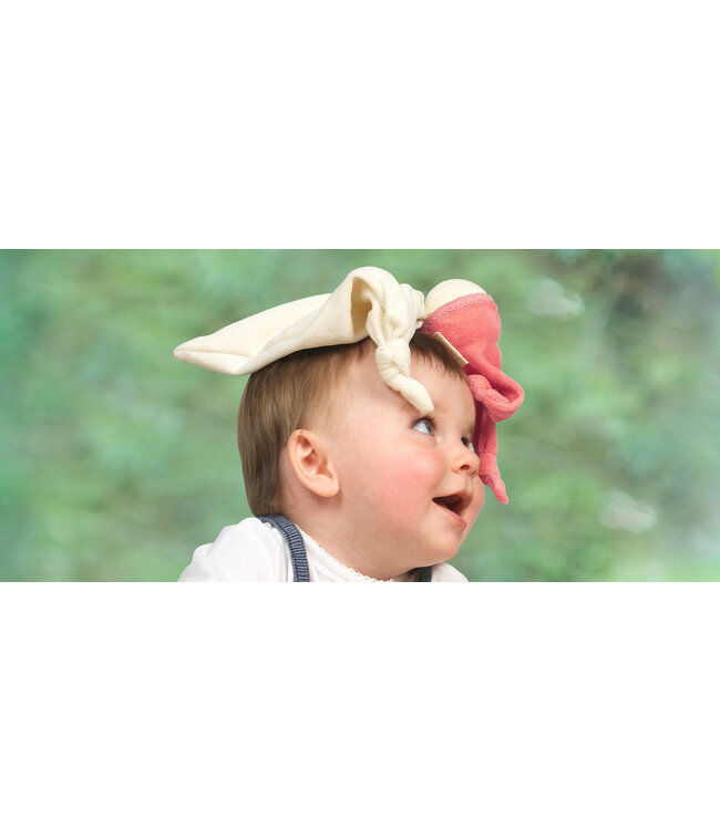 Keptin-Jr | Lappenpop Comforter | Zmooz | Coral Red | +9 maanden