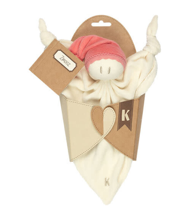 Keptin-Jr | Lappenpop Comforter | Zmooz | Coral Red | +9 maanden