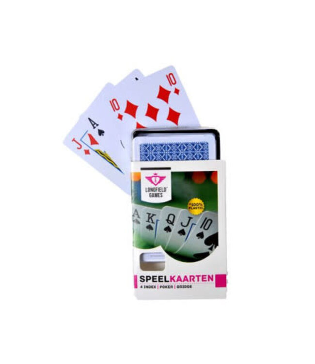 Longfield Games | Speelkaarten | 100 % Plastic | 4 index