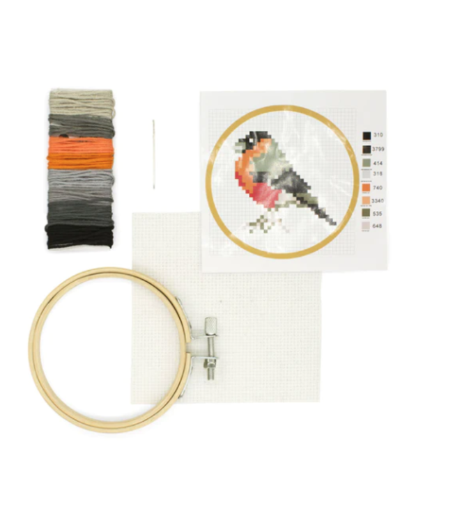 Kikkerland | Mini Cross Stitch | Borduurwerk | Vogel | 11+