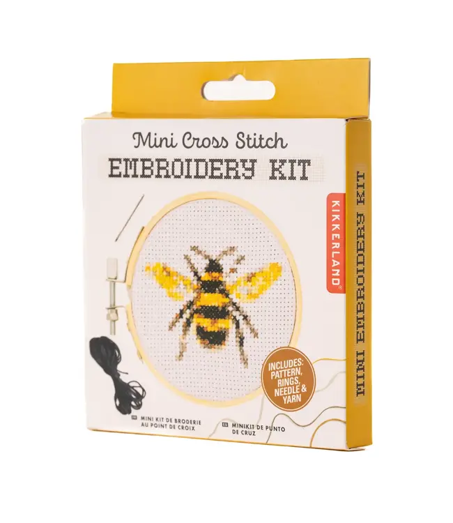Kikkerland | Mini Cross Stitch | Borduurwerk | Bij | 11+