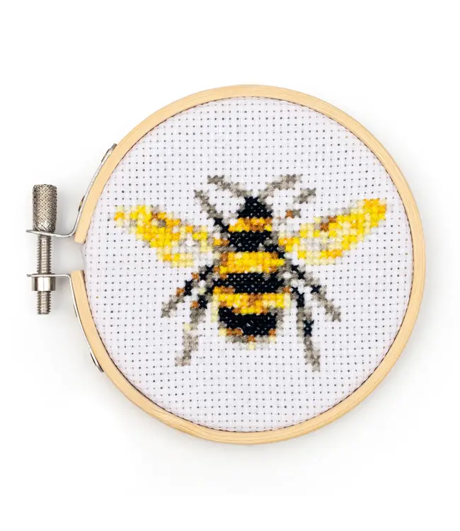 Kikkerland | Mini Cross Stitch | Borduurwerk | Bij | 11+