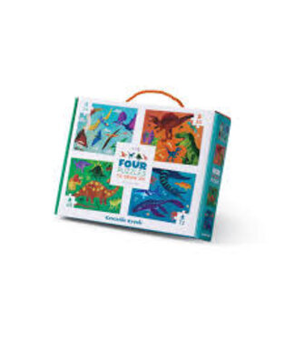 Crocodile Creek Crocodile Creek | Puzzle | Four Puzzles | Dinosaurs | 4+