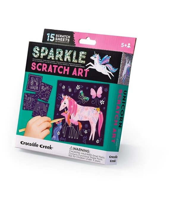 Crocodile Creek | Sparkle Scratch Art | Unicorn | 5+