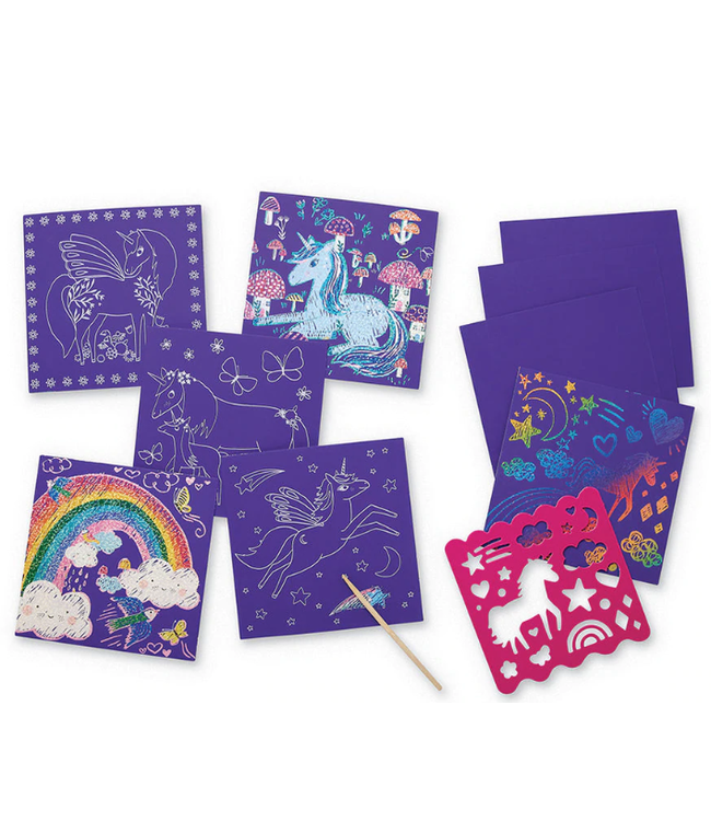 Crocodile Creek | Sparkle Scratch Art | Unicorn | 5+