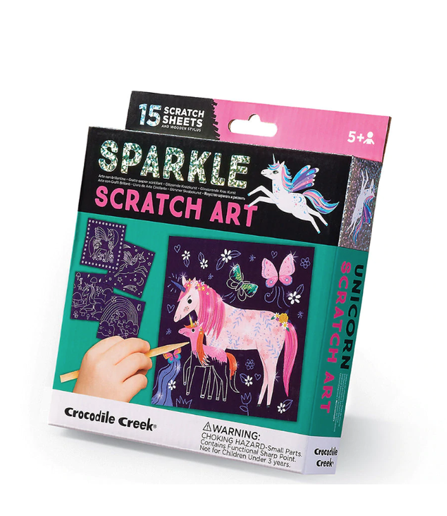 Crocodile Creek | Sparkle Scratch Art | Unicorn | 5+