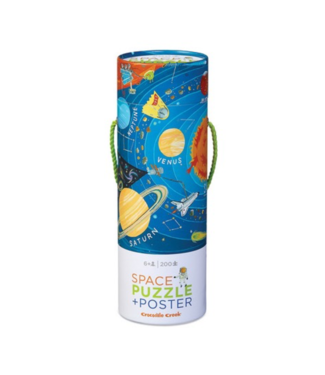 Crocodile Creek Crocodile Creek | Poster & Puzzle | Space | 200 pcs | 6+