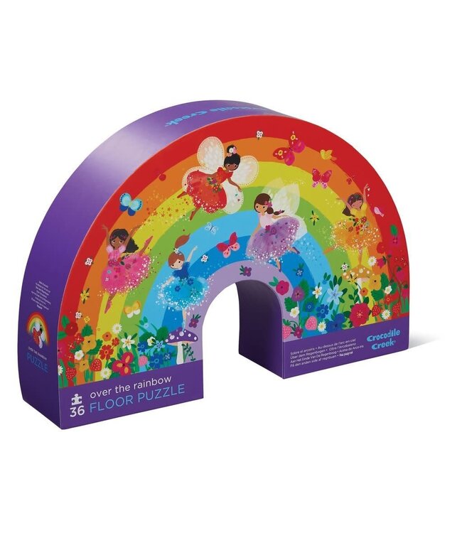 Crocodile Creek | Shaped Box Floor Puzzle | Over the Rainbow | 36 delig | 3+