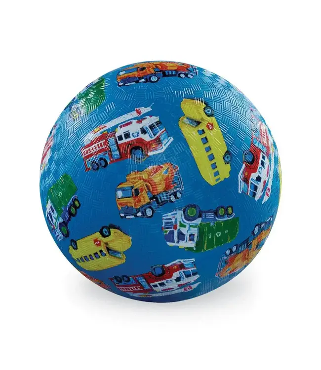 Crocodile Creek | Rubber Playball | 18 cm | City Vehicles | 3+
