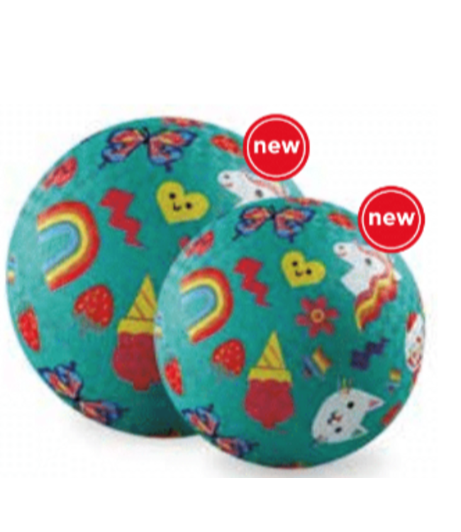 Crocodile Creek | Rubber Playball | 13 cm | Smiley | 3+