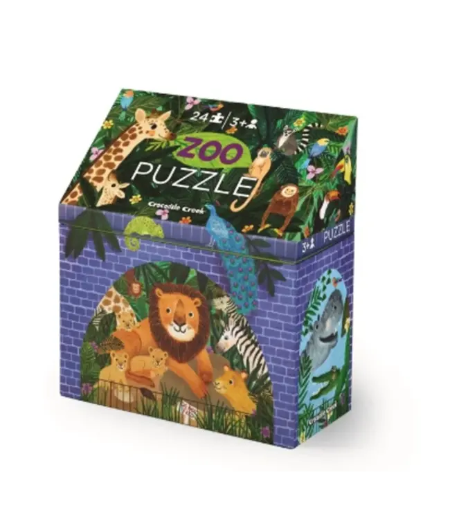 Crocodile Creek | Shaped Puzzle | Zoo | 24 stukjes | 3+