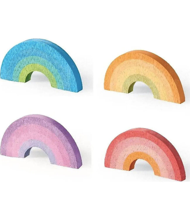 Crocodile Creek | Stoepkrijt | Regenboog | 4 delig | 12 cm | 3+