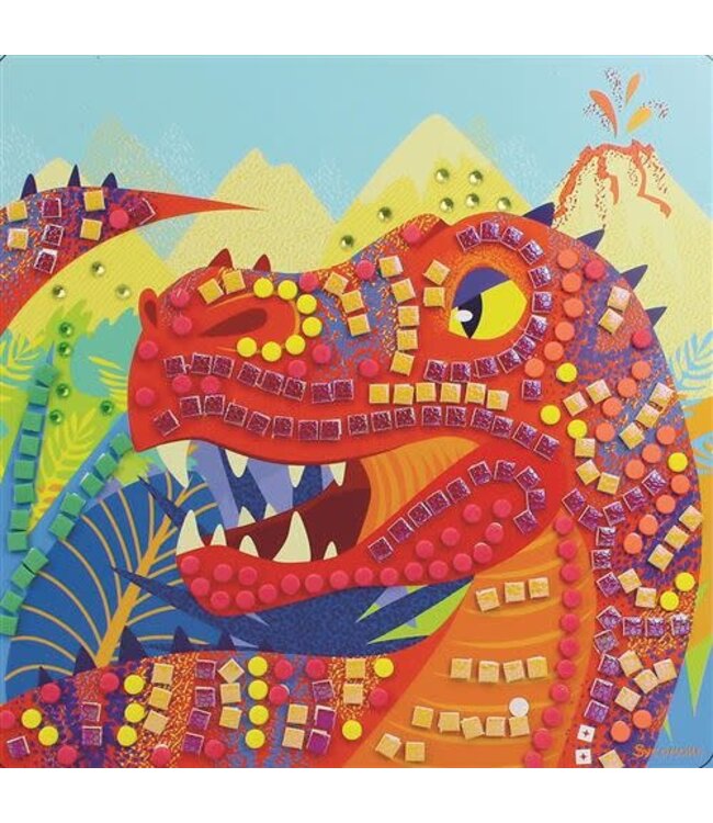 Sycomore | Stick'n Fun | 5 Large Mosaiques | Dinosaurs | 5+