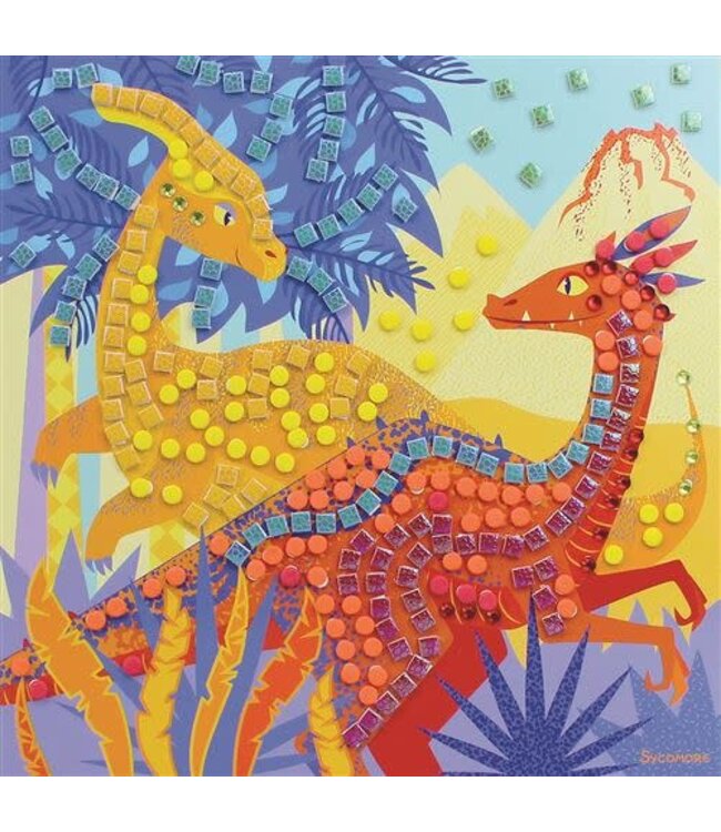 Sycomore | Stick'n Fun | 5 Large Mosaiques | Dinosaurs | 5+
