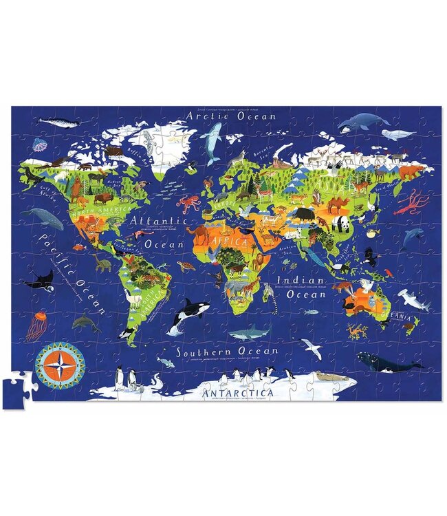 Crocodile Creek | Poster & Puzzle | World | 200 pcs | 6+