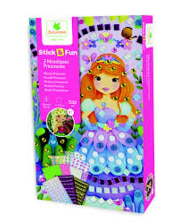 Sycomore | Stickers plakken | Mozaiek | Prinsessen | 5+