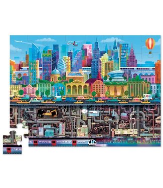 Crocodile Creek Crocodile Creek | Puzzle | Above & Below | City | 48 stukjes | 4+