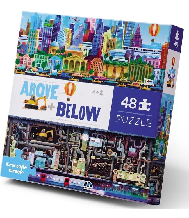 Crocodile Creek | Puzzle | Above & Below | City | 48 stukjes | 4+