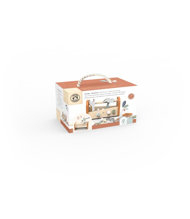 Speedy Monkey | Houten Werkbankje | 19 delig | 25 cm | 3+