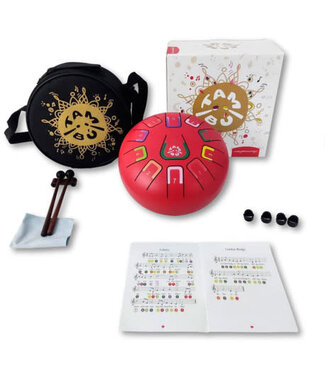 Juega Conmigo | Percussion Instrument | Tongue Drum | Ø  20,3 x 10,5 cm | Scarlet Sunset | 5+