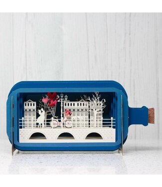 Message in a Bottle | 3D | Pop-up kaart | Amsterdam Love Scene