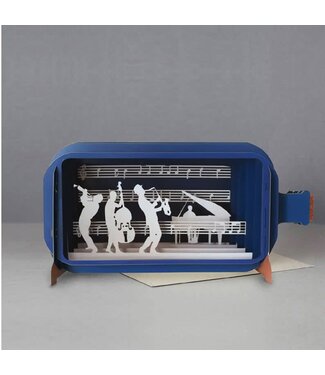 Message in a Bottle | 3D | Pop-up kaart | Music Band