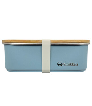 ﻿Smikkels | RVS Lunchbox | Blauw