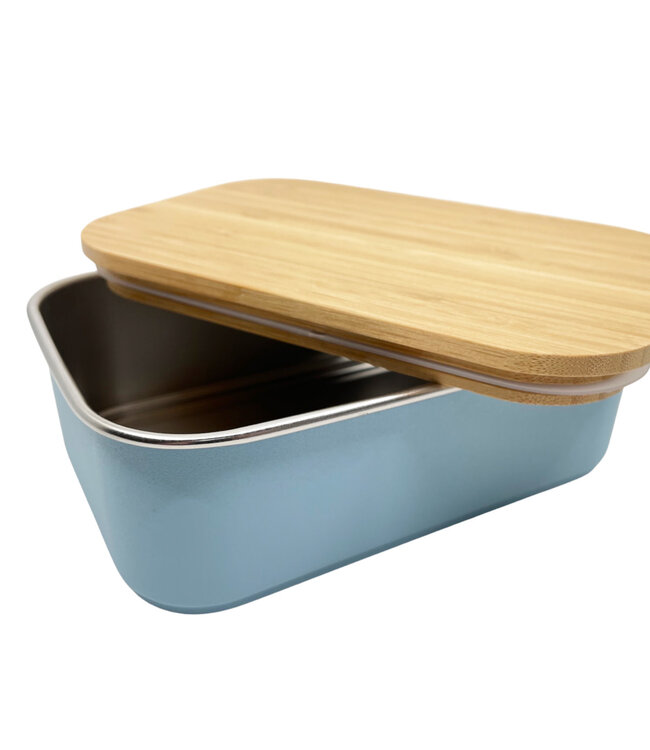 Smikkels | RVS Lunchbox | Blauw