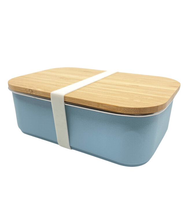 Smikkels | RVS Lunchbox | Blauw