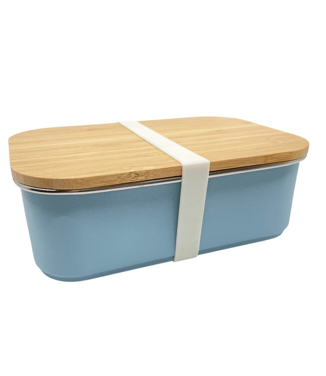 Smikkels | RVS Lunchbox | Blauw