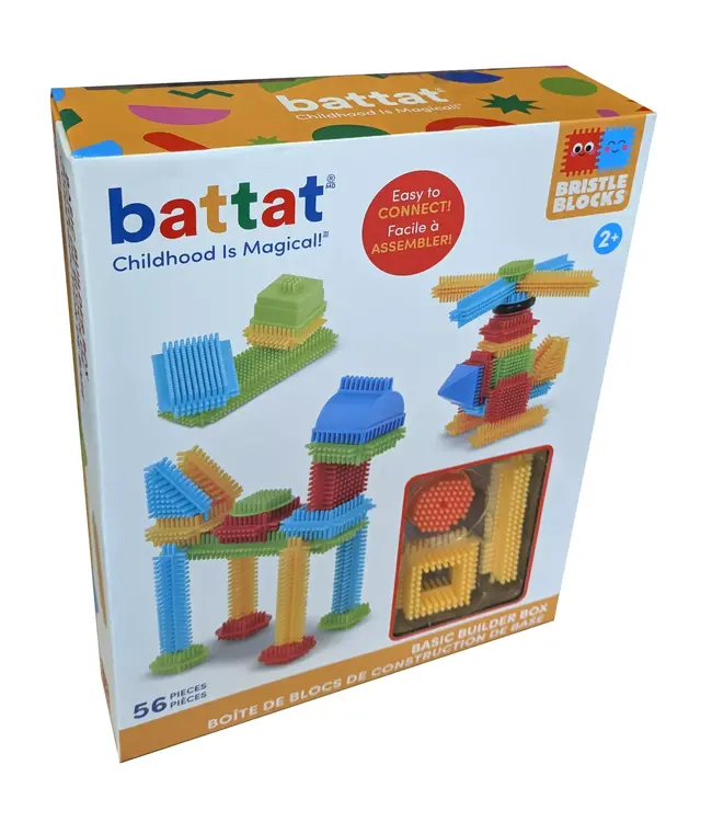 Bristle Blocks | 56 pieces | Basic Builder Box | 2+