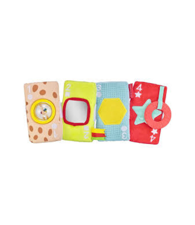 Sophie de Giraf | Fresh Touch | Soft Toy | Zintuigelijke Kaarten | 4 delig | Tweezijdig | 14 cm | +3 maanden
