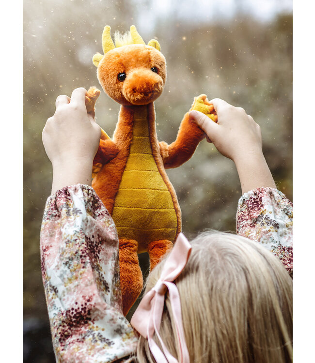 Charlie Bears | Orange Dragon Diamonds | 25 cm | 0+