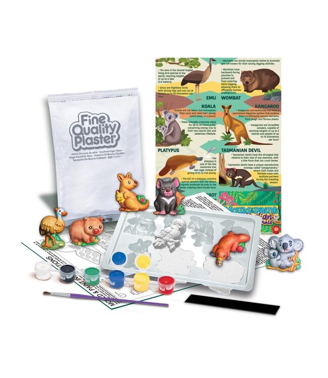4M | Creatief | Gips Gieten en Verven | Aaustralische Dieren | 5+